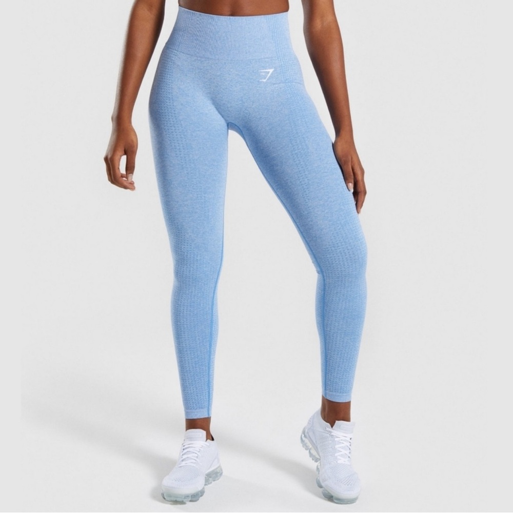 Gymshark Vital Seamless Leggings Light Blue - Small (S)